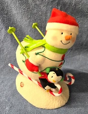 Hallmark Swooshin’ Duo Singing Snowman Penguin Animated Light Sound & Motion