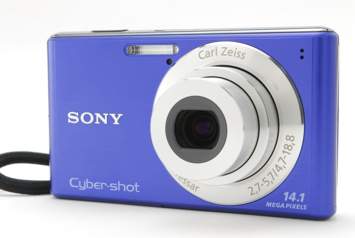 MINT w/Box ] Sony Cyber-shot DSC-W530 14.1MP Blue Compact