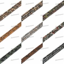 4mm Round ball loose gemstone DIY jewelry making beads strand 16"