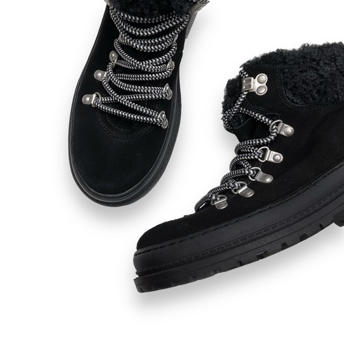 Splendid Yvette Womens Black Suede Leather Lace Up Hiking Boots Size 8 NWOB - Picture 3 of 10