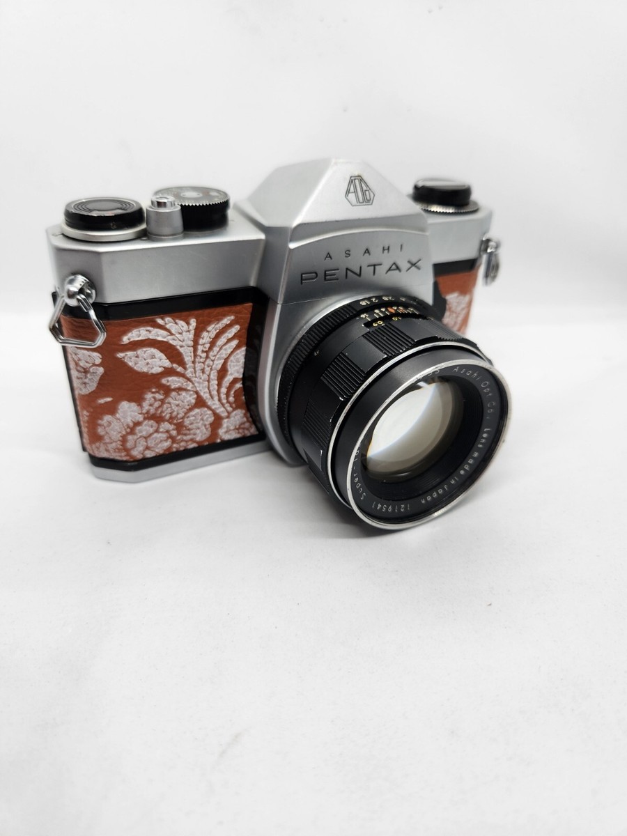 Asahi Pentax SP 1000 with 55mm Lens Hand-Painted Floral