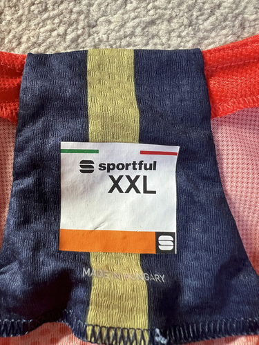 Sportful Bahrain Merida Sidi Hombre Ciclismo Jersey | Rojo/Azul | XL | - Imagen 5 de 8