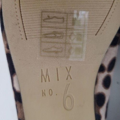 Mix No 6 Sarlinas brown tan velvet gold heel leopard animal loafer shoes 8 NWOB - Picture 12 of 14
