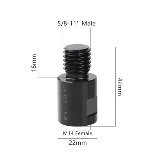 Adattatore filo 5/8"-11 M10 M14 conversione connettore Arbor angolo smerigliatrice foro seghetto - Foto 15 di 16