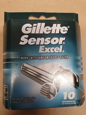 GILLETTE SENSOR EXCEL (10ER-PACK) RASIERKLINGEN (KOSTENLOSER VERSAND)