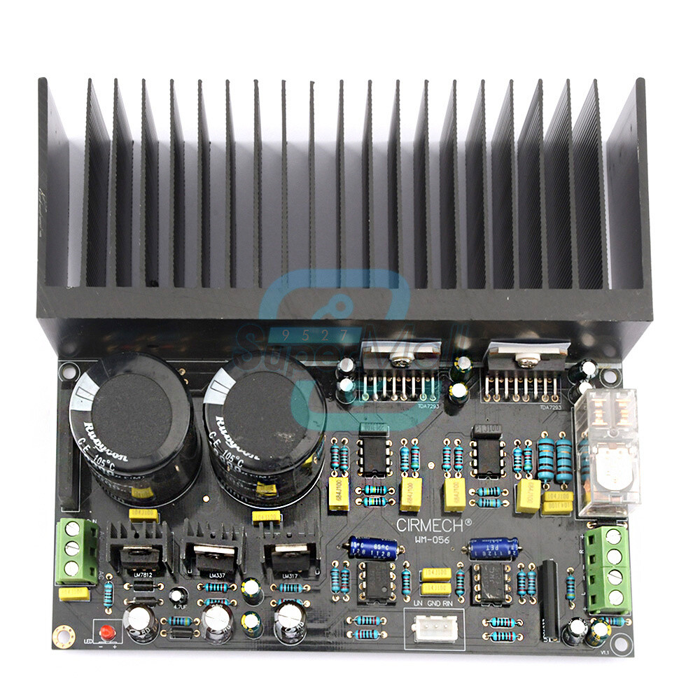 Scheda Amplificatore Stereo TDA7293, 100W X 2. Alta Potenza Con DC Servo E Doppio OP07/5534.