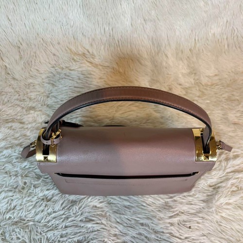 VALENTINO GARAVANI Rockstud 2-way Handbag Shoulder Bag Leather Pink - Picture 14 of 16