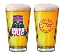 Goose Island Signature Beer Hug Pint Glasses - Set of 2
