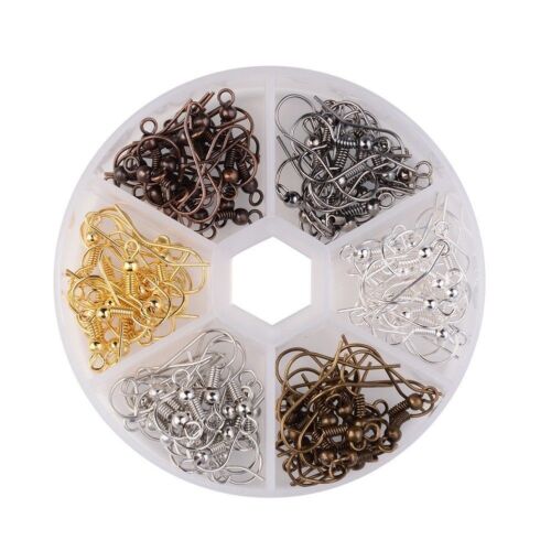 120 piezas/caja Pendientes de Hierro Ganchos Alambre Francés Sin Níquel 6 Hallazgos de Color 18mm - Imagen 2 de 4