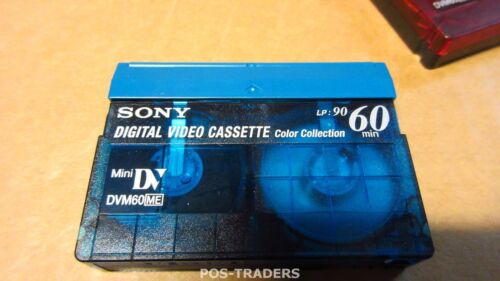 Sony DVM60ME BLUE Premium 60 Minuten LP: 90 Mini Digital Video Kassetten NEW NEU - Afbeelding 1 van 1