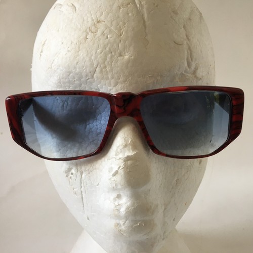 Revelli by Renaissance SUNGLASSES Made FRANCE 41-38-135 RED Frame Vintage 1980s - Imagen 3 de 24