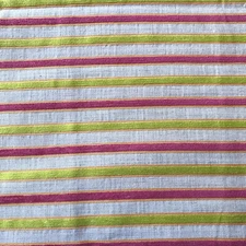 Lee Jofa Groundworks Broadwick Stripe Fuchsia Cotton Linen Stripe Belgium 59x37