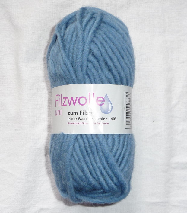 GrÃ¼ndl Filzwolle Uni 50 Gramm taubenblau 17 online kaufen