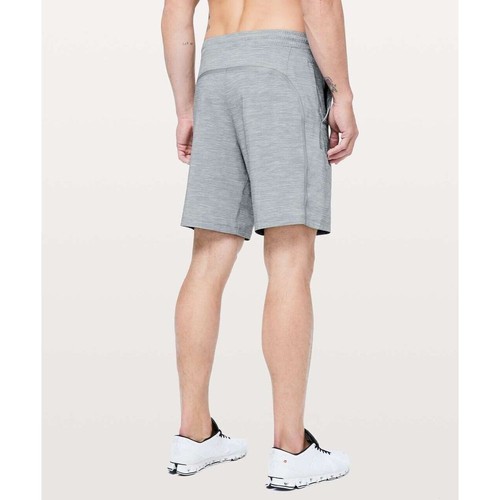 Lululemon Men's Pace Breaker Short *Linerless 9" Gray Heathered Allover 6024 - Picture 11 of 12