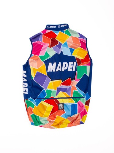 Santini Sleeveless Multicolored Sport Cycling Jesrey T-Shirt - Picture 2 of 4