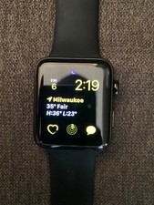 Apple Watch Series 2 42mm Stainless Steel with Black Sport Band