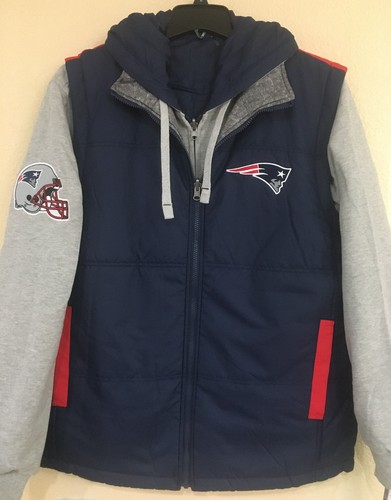 New England Patriots Herren 3 in 1 System Jacke - Wende Hoodie & Weste - NFL Lic - Bild 12 von 12