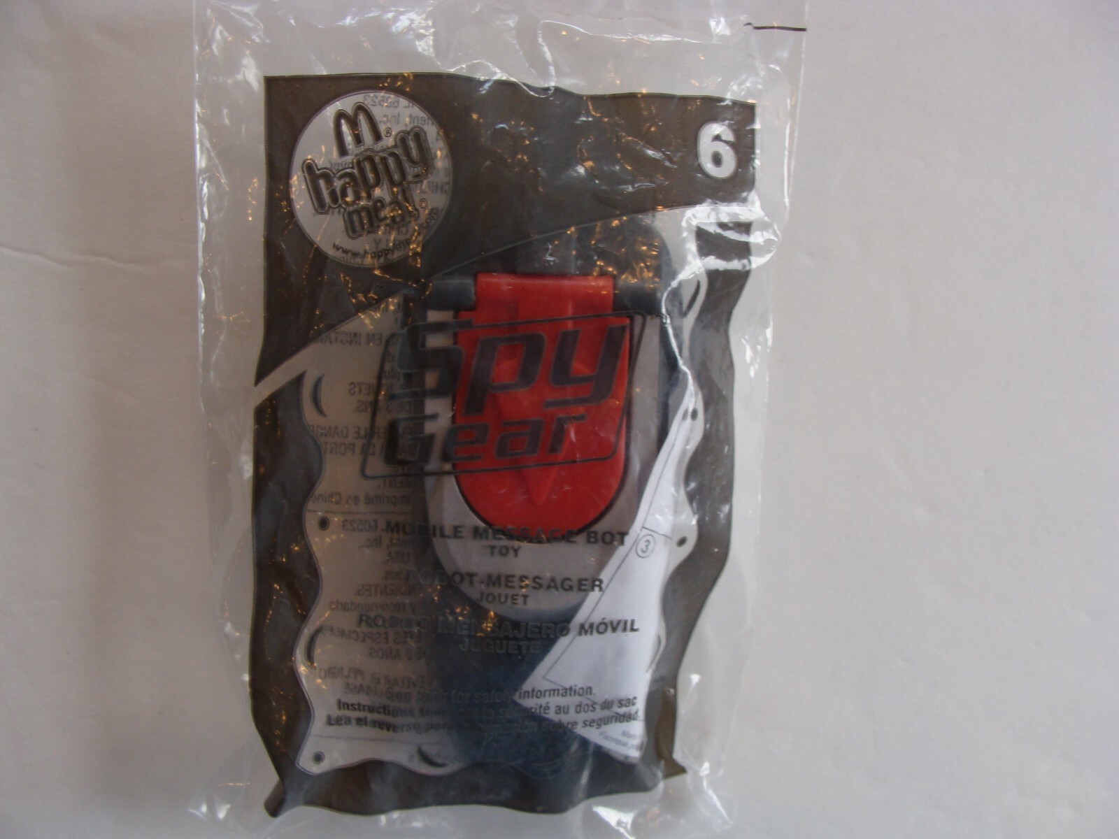 NEW ~ Spy Gear 2008 McDonald's Toy #6 Mobile Message Bot
