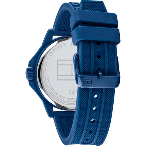 Tommy Hilfiger Men's Analogue Watch Blue Silicone Strap Sport Watch 1791625 - Picture 5 of 6