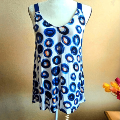 Antropologie Akemi + Kin Womens Blue print top Size S