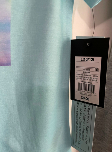 Lot of 2 Girls' Pajama Tops Size Large (10-12) 'Dreamy' & 'Daydream' Art Class - Picture 4 of 10