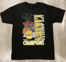 LOS ANGELES LAKERS 2020 NBA FINALS CHAMPIONS MEN’S Medium T SHIRT Brand