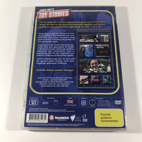 James May's Toy Stories DVD Region Free PAL TV Series Meccano Lego Scalextric + - Picture 2 of 8