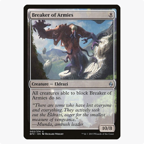 MTG Battle for Zendikar (BFZ) Breaker of Armies x 1 Uncommon