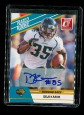 2010 Donruss Rated Rookie Deji Karim RC Auto #26 Jacksonville Jaguars Football