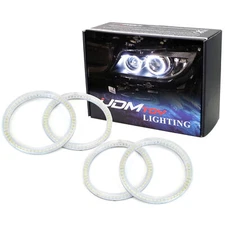 7000K 4x White LED Headlight Retrofit Halo Rings For 2006-12 BMW E90 3 Series 4d