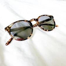 DIFF Sawyer Espresso Tortoise Sunglasses Round Lens 48-21-145 ET-BB60