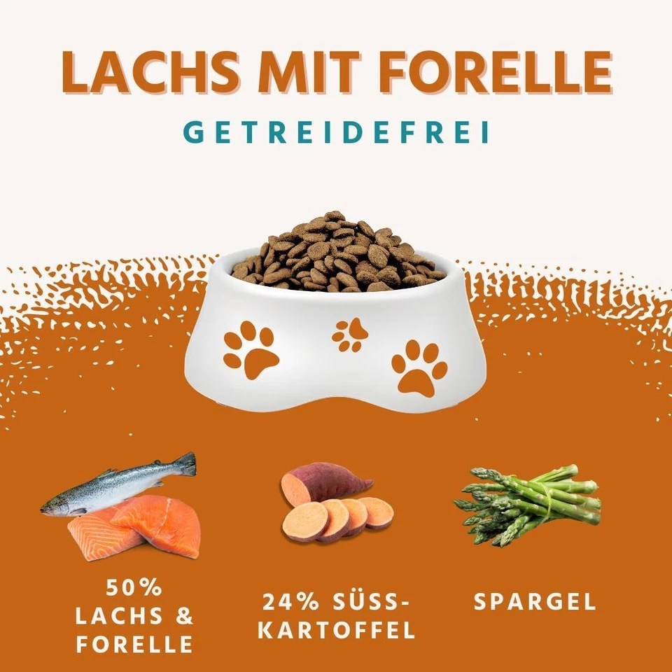 Maxi Adult Trockenfutter mit Lachs , getreidefrei, glutenfrei, hypoallergen - Bild 2 von 4