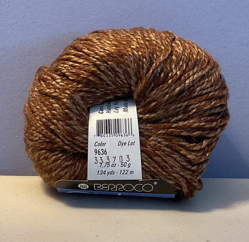 Berroco Ginkgo Garn Menge 6 Knäuel 52% Seide 48% Bernstein Braun 1,75oz 134yd Jeweils - Bild 3 von 5