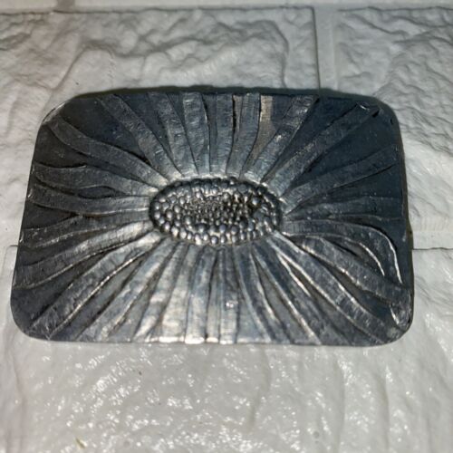 Vintage Wendell August Forge Sunflower Aluminum Brooch Pin #100 EUC - Picture 2 of 6