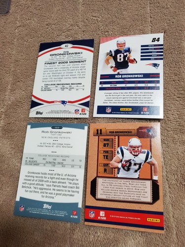 2010 Rob Gronkowski Sage Hit Autograph 10 Card Rookie Lot - Picture 5 of 7
