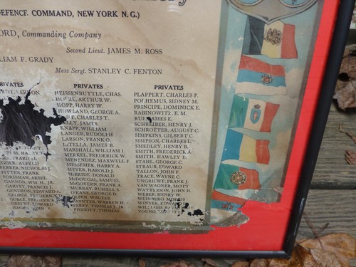 World War I 1st Company N. Y. Coast Artillery Roster Dan Smith Poster Document - Picture 7 of 10