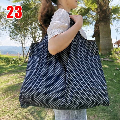 Large Foldable Ladies Shopping Bag Eco Tote Handbag Fold Away Bag Reusable UK - Picture 23 of 24