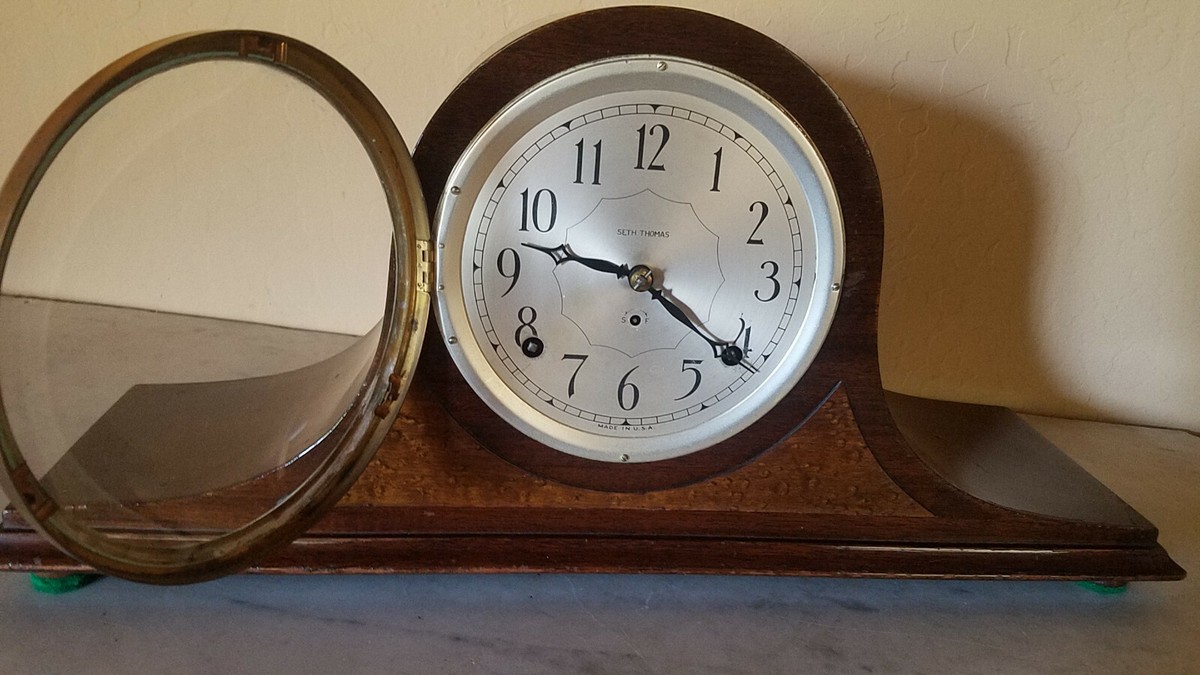 Vintage Seth Thomas Medbury 89LA Mechanical Pendulum Mantel Clock