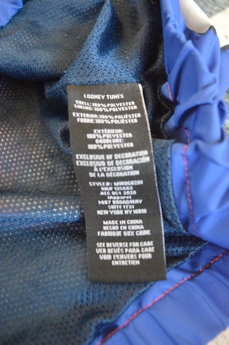 Members Only Looney Tunes Windbreaker Jacket Size Men L Bugs Bunny Taz - Picture 5 of 11