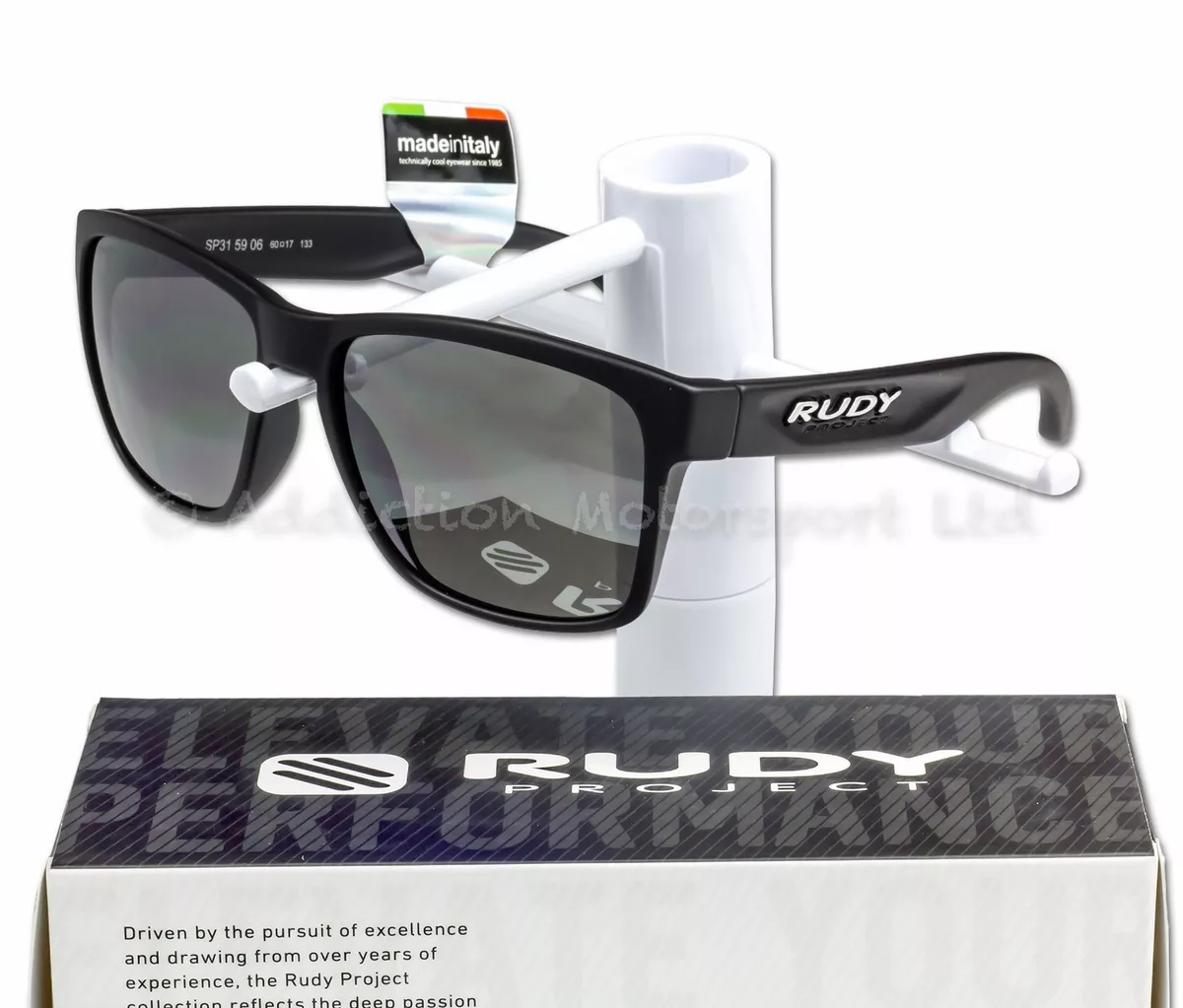 Rudy Project Lifestyle Sunglasses Spinhawk Black Matt Polar 3FX Grey SP315906X