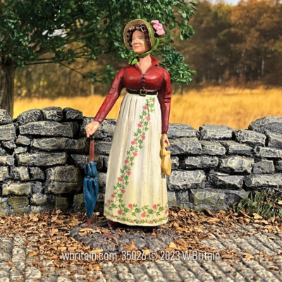 W.Britain 35026  Miss Jane Bennet  Young Woman, 1800-20 (Britains)