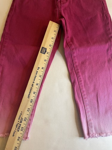 ABBEY DAWN by AVRIL LAVIGNE GIRLS 10 Y2K Pink Ombré JEANS/Capri *Read* - Picture 11 of 13