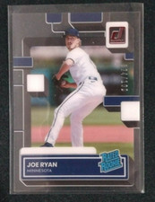 2022 Panini Chronicles Joe Ryan 024/100 Red Donruss Clearly Rated Rookie Twins