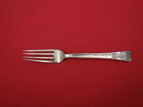 Lap Over Edge Acid Etched by Tiffany Sterling Breakfast Fork w/ Morning Doves - Picture 1 of 1