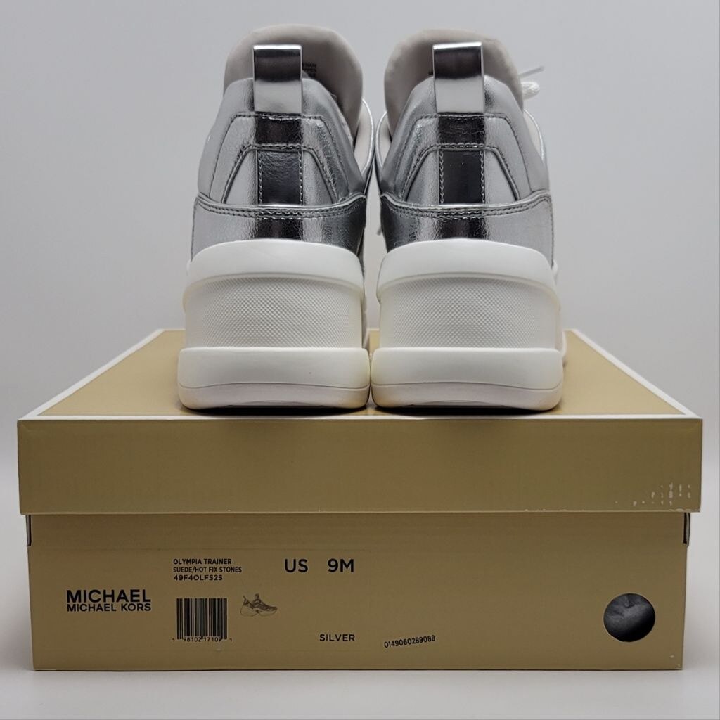 Michael Kors Olympia Extreme Trainer Sneakers Size 9M Crystal