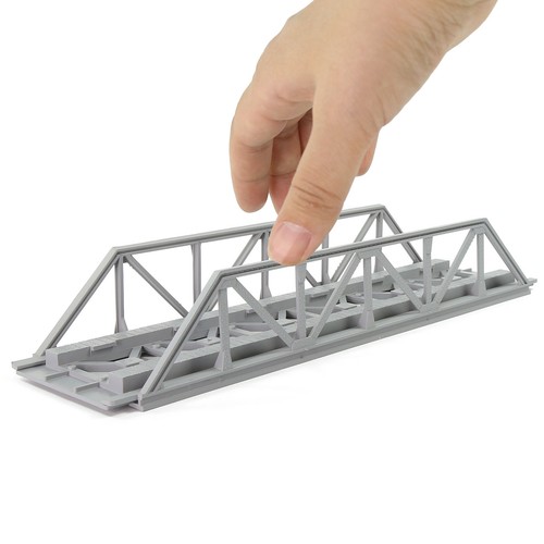 Kit de puente de armadura modelo escala HO Evemodel de una sola vía para modelismo ferroviario QLF32 - Imagen 4 de 9