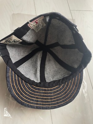 SAMURAI JEANS 15OZ Denim Work Cap Indigo OTOKOGI Free model