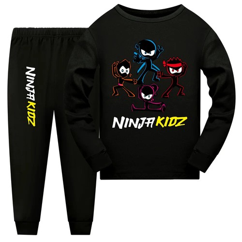 NINJA KIDZ Girls Boutique Outfits top Pants Toddler Pijama kids Pajama Trausuit - Picture 27 of 59