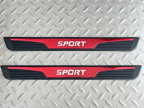 4PCS For Land Rover Accessories Red Car Door Scuff Sill Cover Protector Trim - Bild 7 von 11