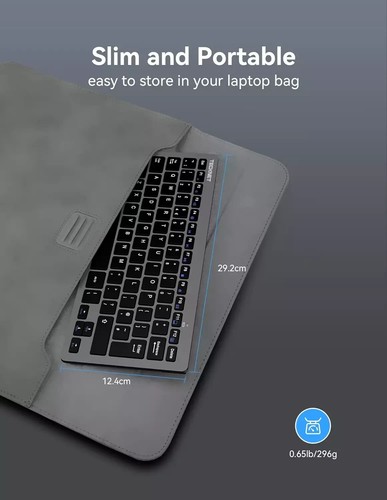 NEW SLIM WIRELESS BLUETOOTH KEYBOARD FOR IMAC IPAD ANDROID PHONE TABLET PC UK - Picture 7 of 12